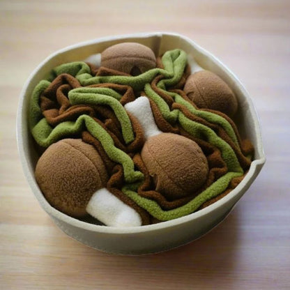 Chicken Drumstick Snuffle Dog Toy designed for interactive nose work and treat-hiding play