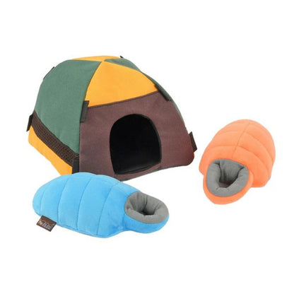 P.L.A.Y. Camp Corbin Collection | Set  of Camp Corbin Trailblazing Tent plush dog toy