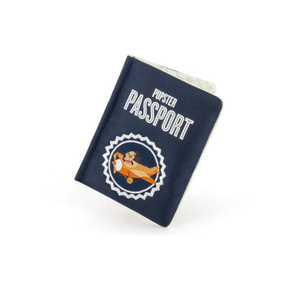 P.L.A.Y Globetrotter Collection | Blue Pupster Passport plush dog toy